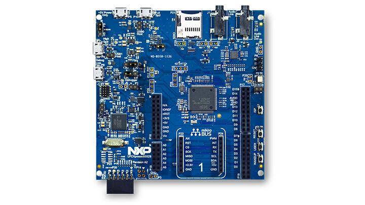 A picture of the LPCXpresso55S28 board