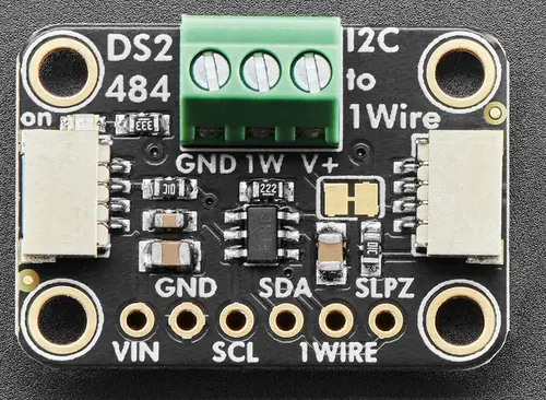 A picture of the Adafruit DS2484 I2C to 1-Wire Bus Adapter Shield shield