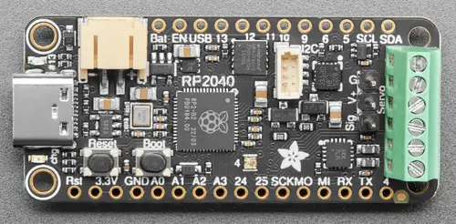 A picture of the RP2040 Prop-Maker Feather board