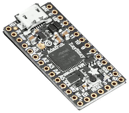 A picture of the ItsyBitsy M4 Express board