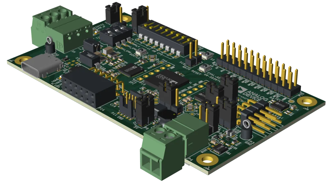 A picture of the EVAL-ADIN1140D1Z board