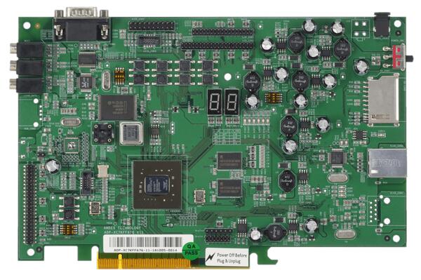 A picture of the ADP-XC7K AE350 board