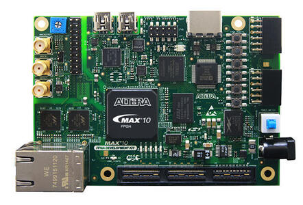 A picture of the MAX10 board