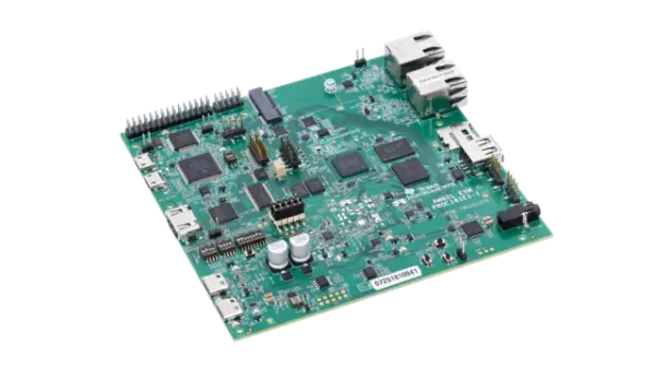 A picture of the AM62L TMDS62LEVM evaluation module (EVM) board