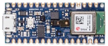 A picture of the Arduino Nano 33 BLE (Sense) board