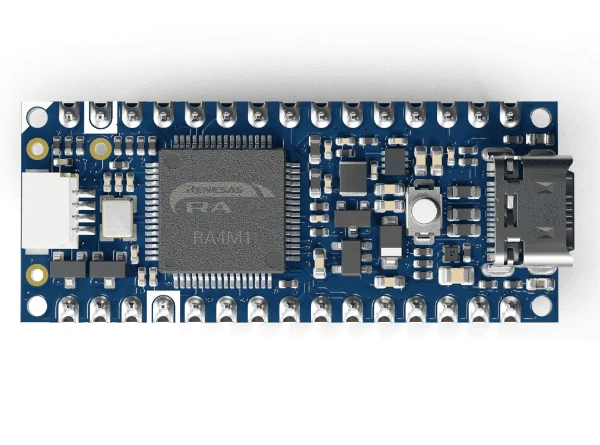 A picture of the Arduino Nano R4 board