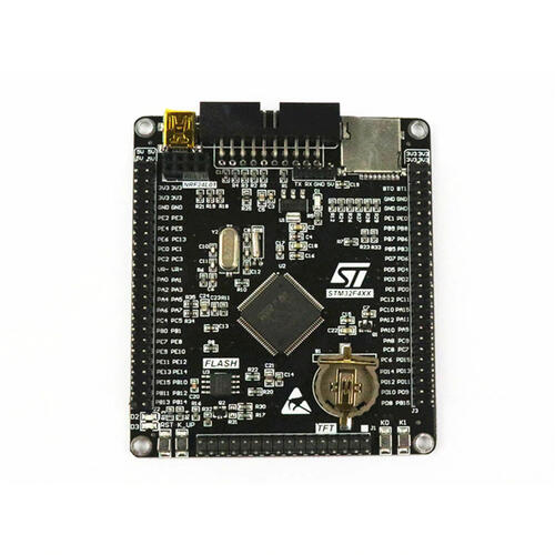 A picture of the Black STM32 F407VE Development Board board