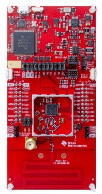 A picture of the CC1352P1 LaunchXL board