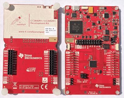 A picture of the CC26x2R1 LaunchXL board