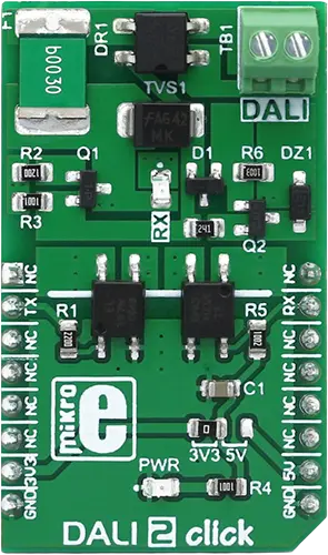 A picture of the DALI 2 Click shield