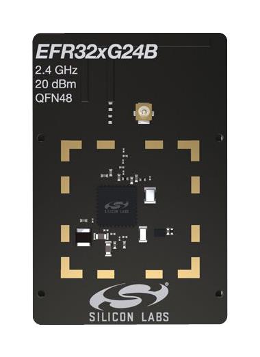 A picture of the EFR32xG24 2.4 GHz 20 dBm (xG24-RB4187C) board