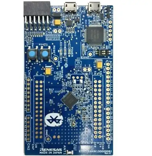 A picture of the RA4W1 Evaluation Kit board