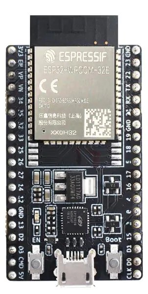 A picture of the ESP32-DevKitC-WROOM board