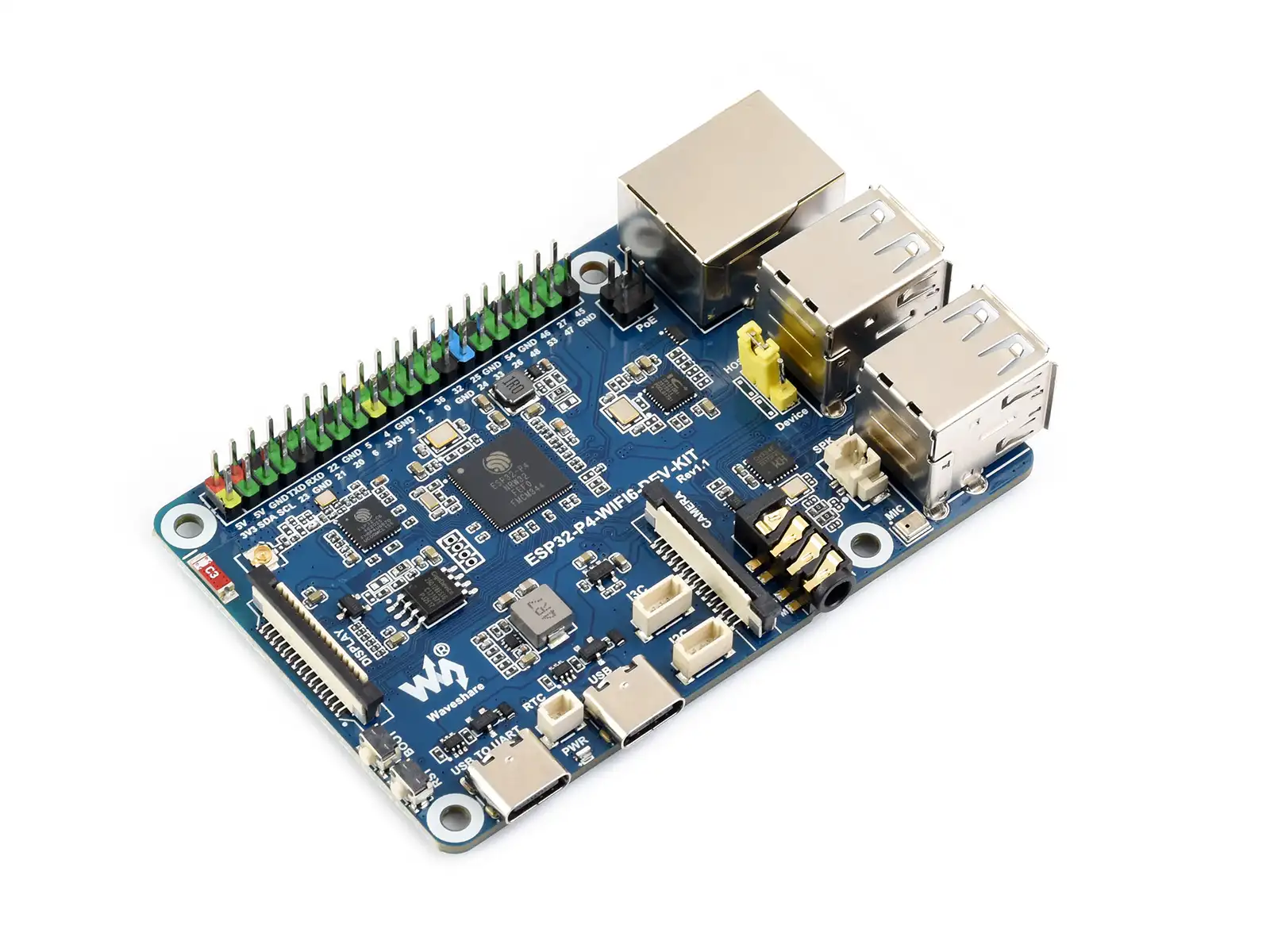 A picture of the ESP32-P4-WIFI6-Dev-Kit board