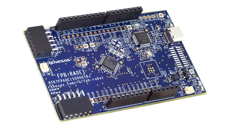 A picture of the RA0E1 Fast Prototype Board board