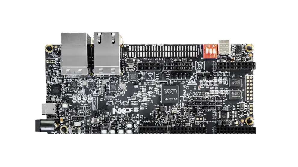 A picture of the FRDM-iMXRT1186 board