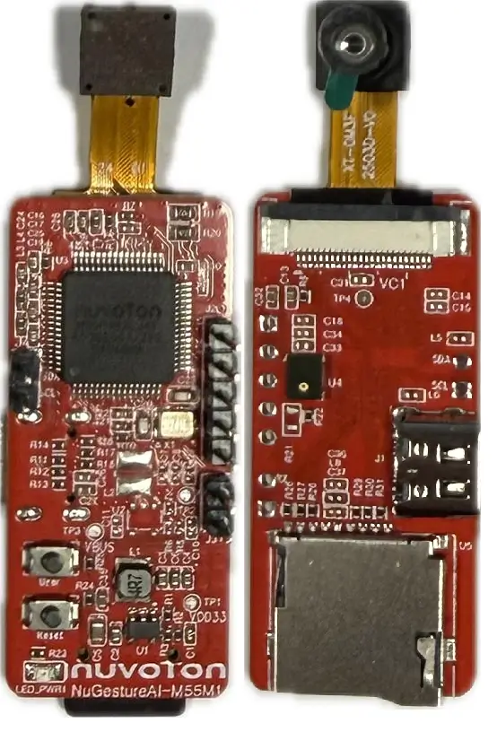 A picture of the NUMAKER NUGESTUREAI M55M1 board