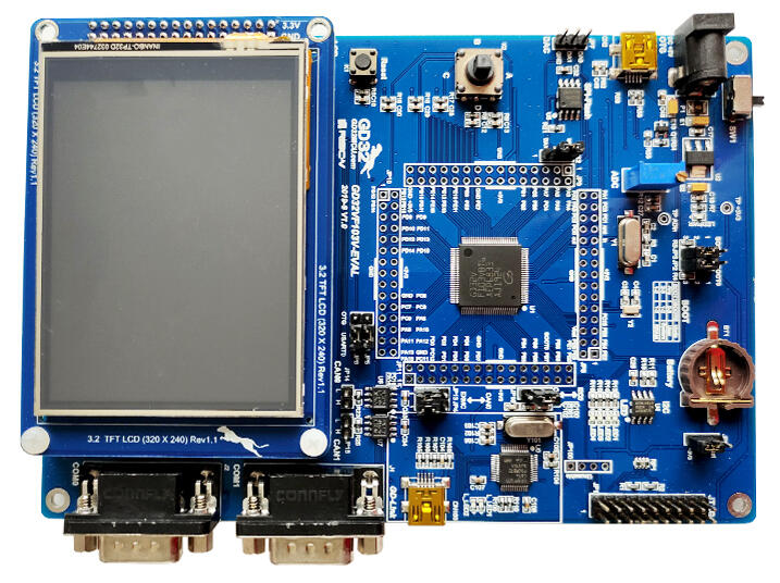 A picture of the GD32VF103V-EVAL board