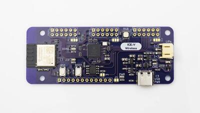 A picture of the ICE-V Wireless board