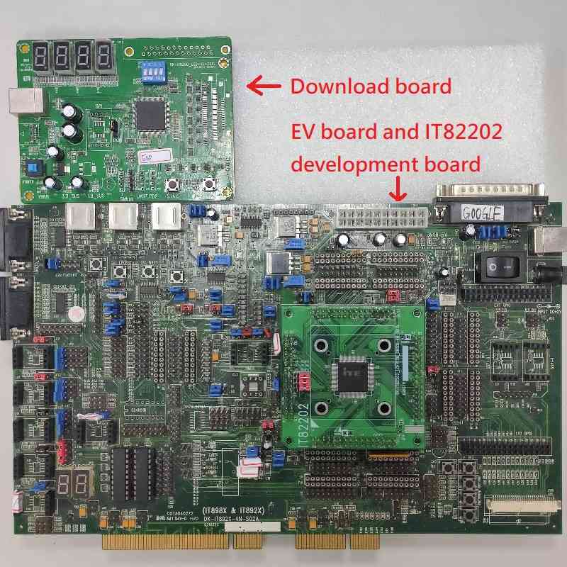 A picture of the IT82XX2 series board