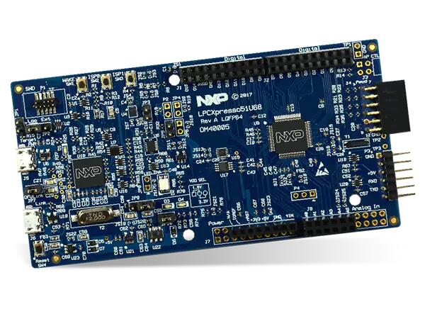 A picture of the LPCXPRESSO51U68 board