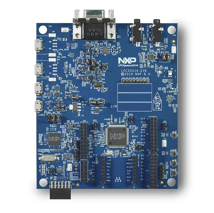 A picture of the LPCXpresso55S16 board