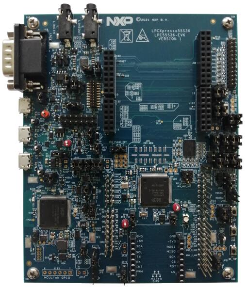 A picture of the LPCXpresso55S36 board