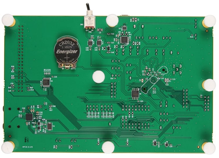 A picture of the MAX32655EVKIT board