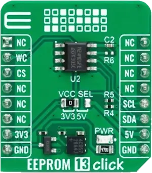 A picture of the EEPROM 13 Click shield