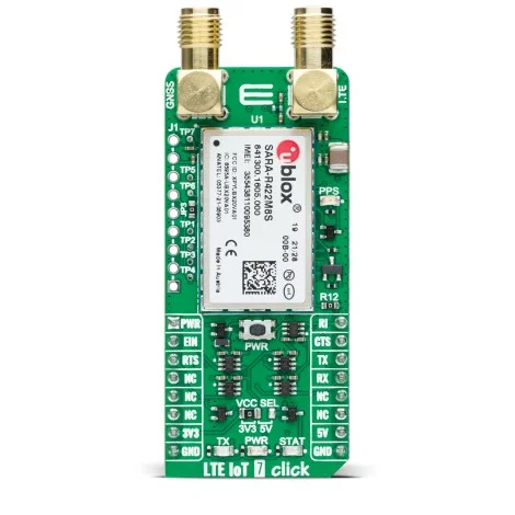 A picture of the LTE IoT 7 Click shield