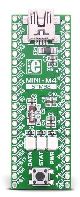 A picture of the MINI-M4 for STM32 board