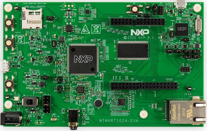 A picture of the MIMXRT1024-EVK board