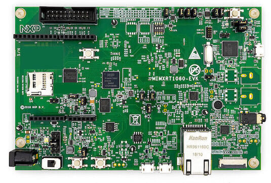 A picture of the MIMXRT1060-EVK board