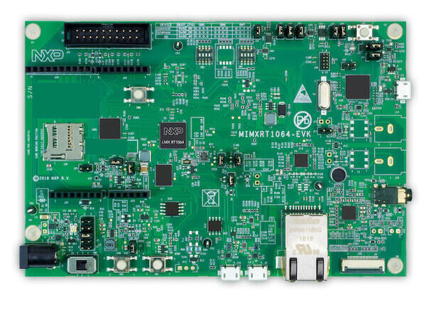 A picture of the MIMXRT1064-EVK board