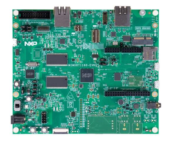 A picture of the MIMXRT1160-EVK board