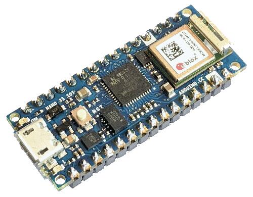 A picture of the Arduino Nano 33 IOT board