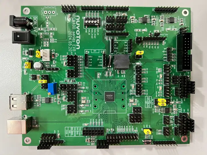 A picture of the NPCM400_EVB board