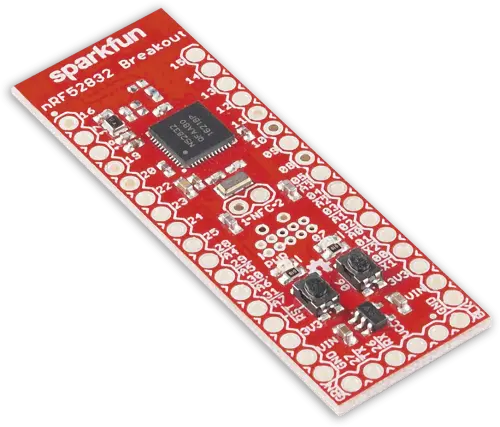 A picture of the nRF52832 breakout board