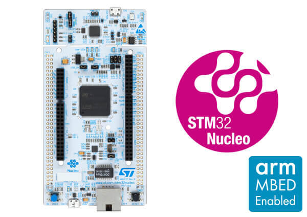 A picture of the Nucleo F746ZG board