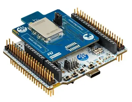 A picture of the Nucleo WB07CC board