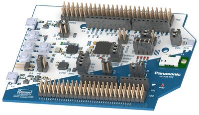 A picture of the PAN1770 Evaluation Board board