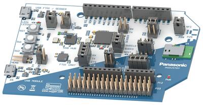 A picture of the PAN1782 Evaluation Board board