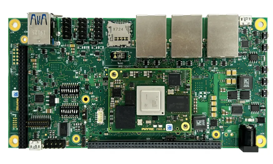 A picture of the phyBOARD-Electra AM64x M4F Core board