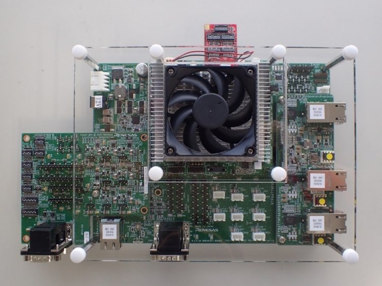 A picture of the R-CAR Spider S4 (ARM64) board