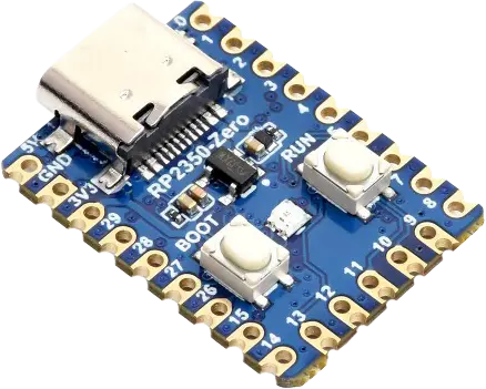 A picture of the RP2350-Zero board