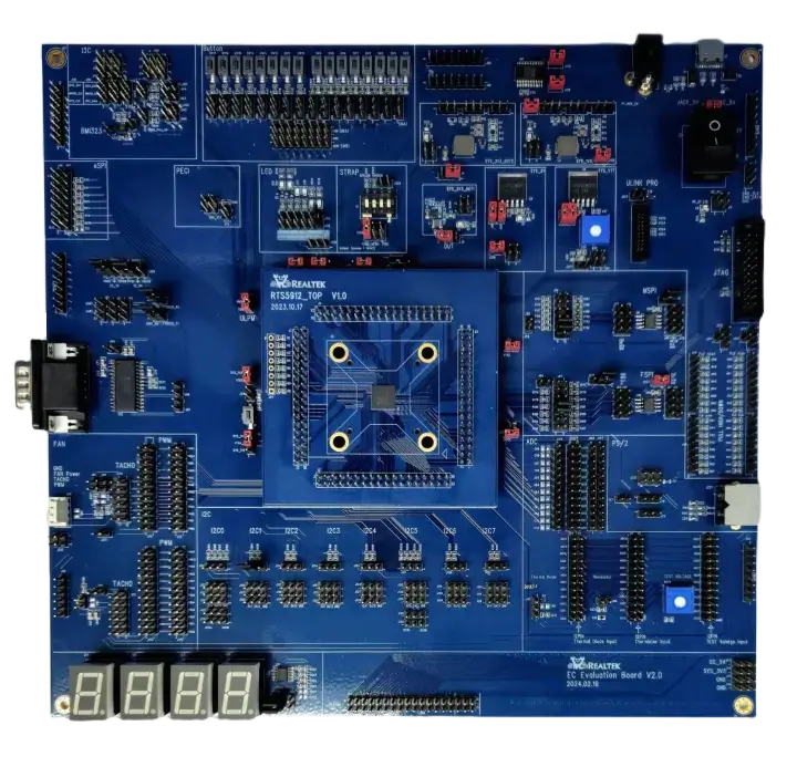 A picture of the RTS5912 Evaluation Board board