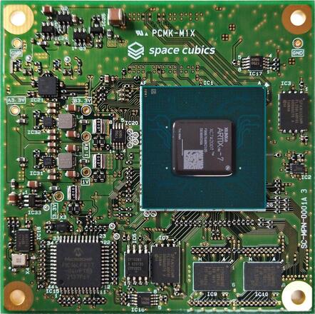 A picture of the OBC module 1 board