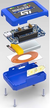 A picture of the SensorTile.box PRO board