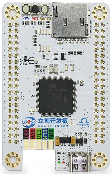 A picture of the SkyStar GD32F407VET6 board