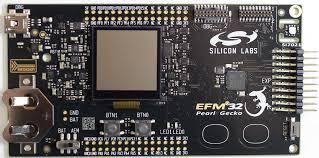 A picture of the EFM32 Pearl Gecko (SLSTK3401A) board